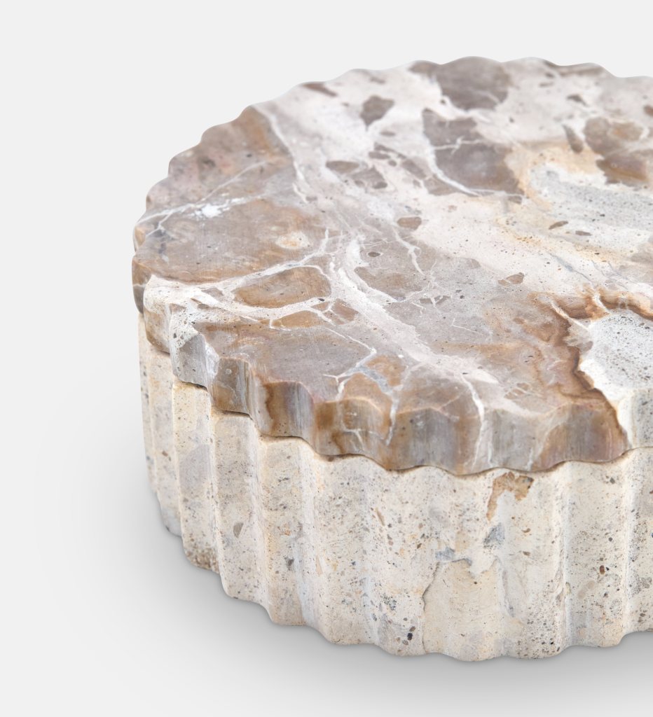 Gemma Marble Cannister Small