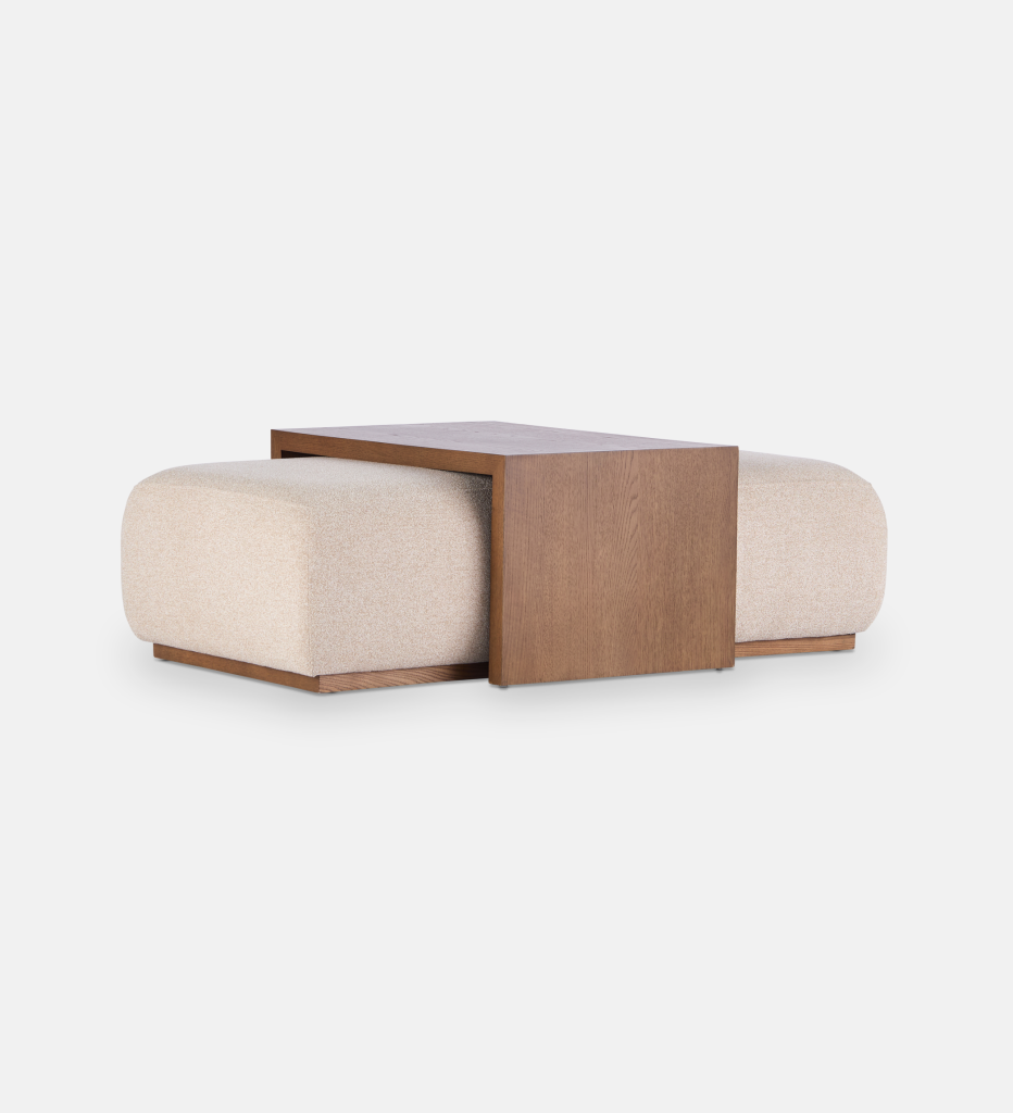 Moka Coffee Table and Ottoman Set