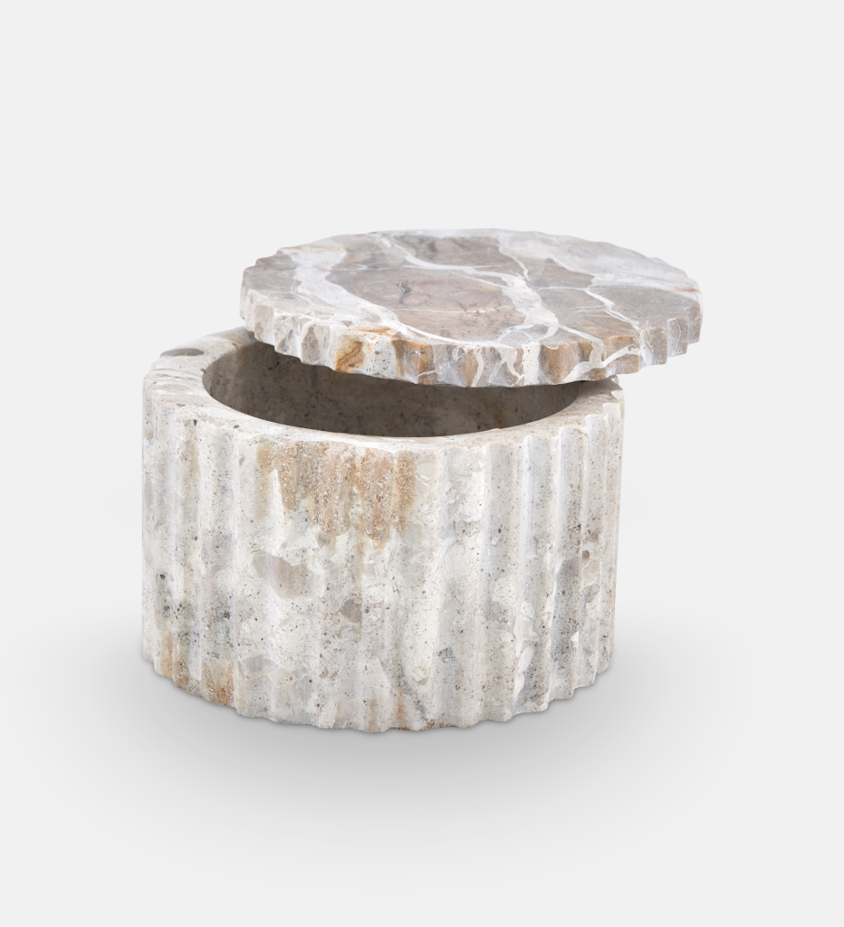 Gemma Marble Cannister Small
