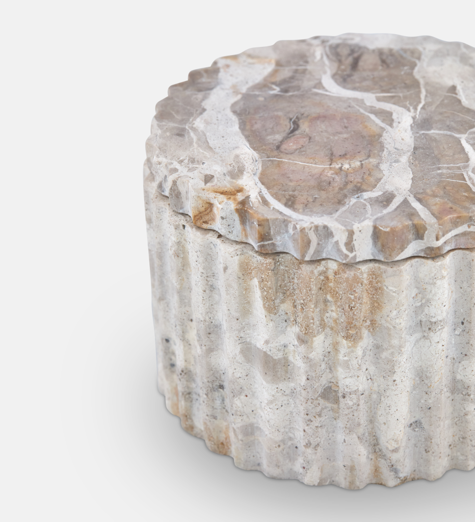 Gemma Marble Cannister Small