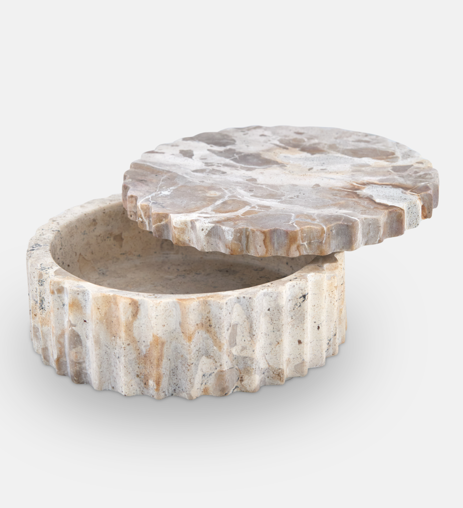 Gemma Marble Cannister Small
