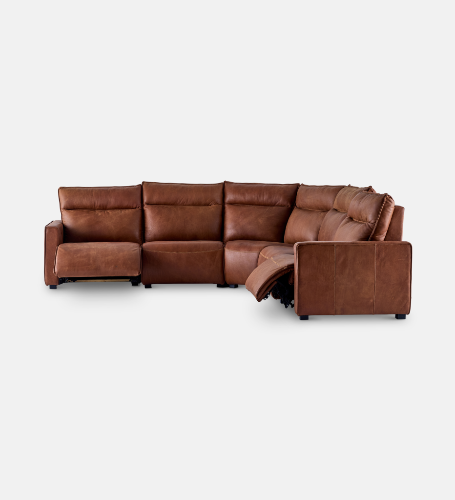 Sutton Leather Corner Automatic Recliner
