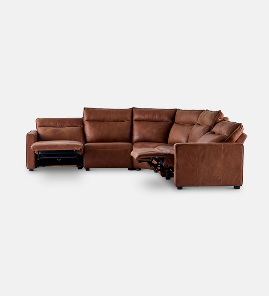 Sutton Leather Corner Automatic Recliner