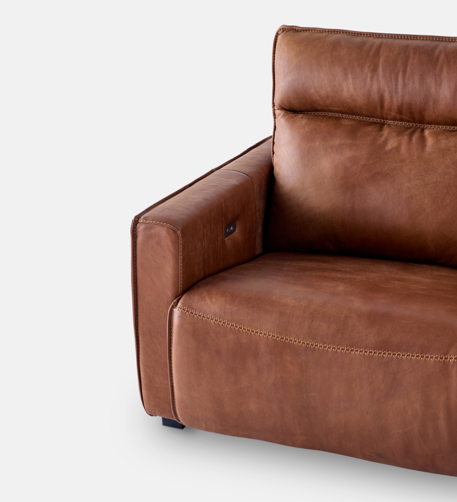 Sutton Leather Corner Automatic Recliner