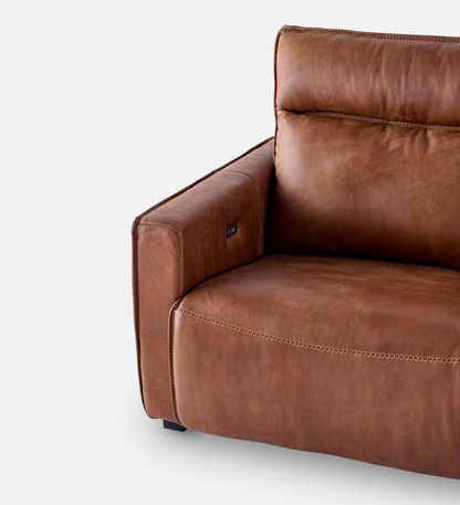 Sutton Leather Corner Automatic Recliner
