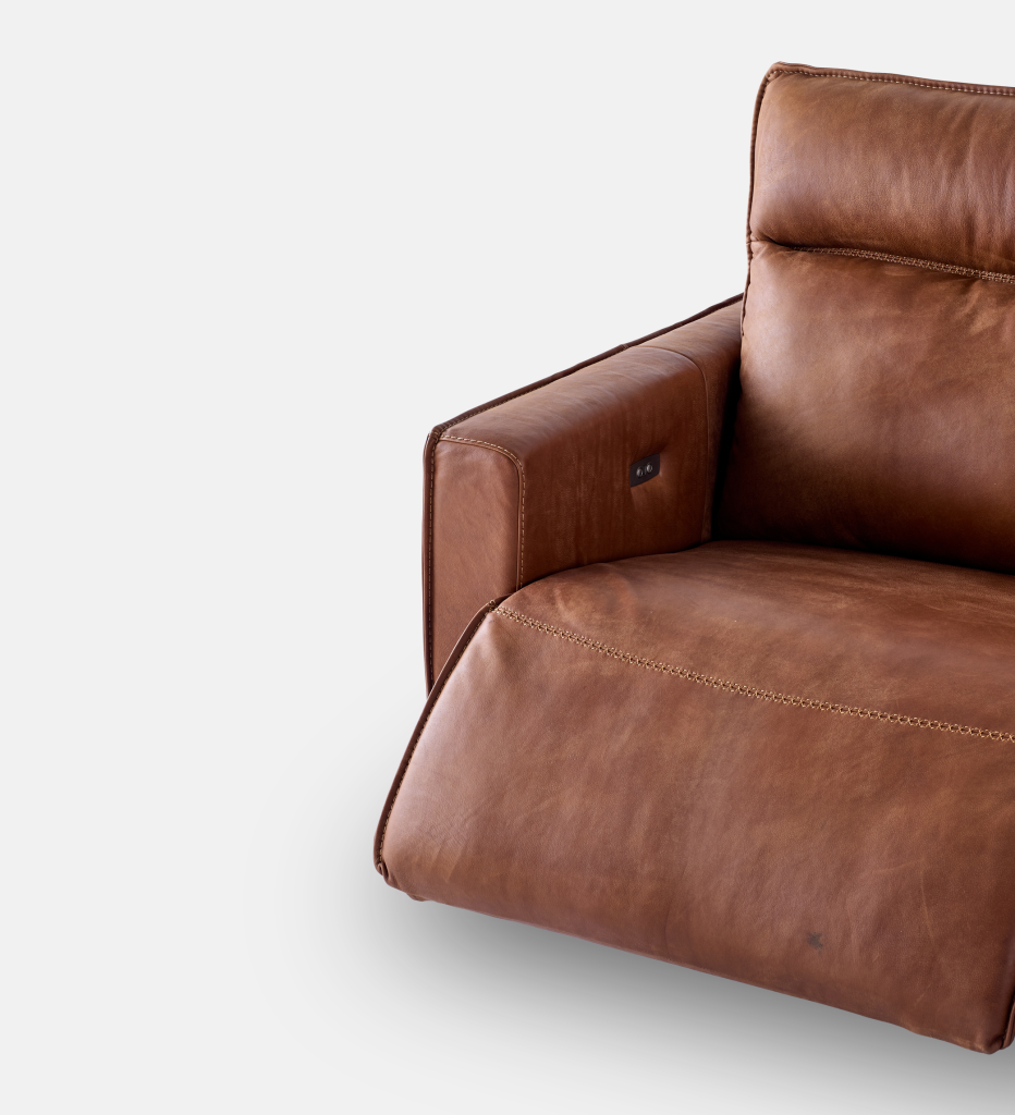 Sutton Leather Corner Automatic Recliner